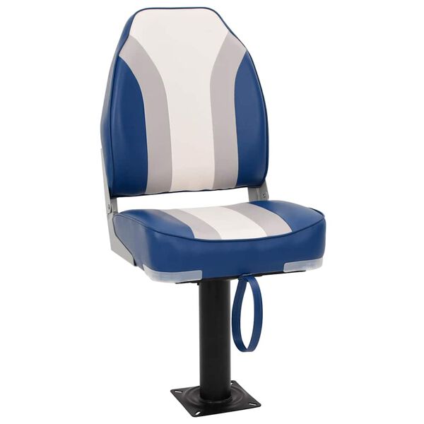 vidaXL Asiento para barco con pedestal giratorio 360&deg;