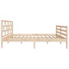 vidaXL Estructura de cama madera maciza de pino 120x200 cm