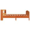 vidaXL Estructura de cama sin colch&oacute;n madera maciza marr&oacute;n 90x190 cm