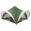 vidaXL Carpa Tipi con techo Verde 18 Personas Poli&eacute;ster y Acero