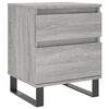 vidaXL Mesita de noche 2 uds madera ingenier&iacute;a gris Sonoma 40x35x50 cm