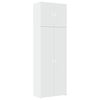 vidaXL Aparador alto madera de ingenier&iacute;a blanco 80x42,5x249 cm