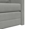 vidaXL Sof&aacute; cama de suelo 2 en 1 terciopelo gris claro 122x204x55 cm