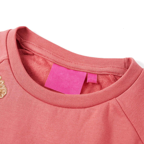 Sudadera infantil rosa envejecido 104