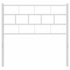 vidaXL Cabecero de repuesto de metal blanco 75 cm