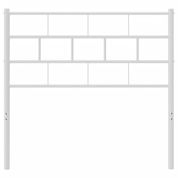vidaXL Cabecero de repuesto de metal blanco 75 cm