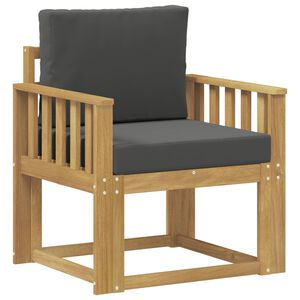vidaXL 2 Pieza Conjunto de sof&aacute;s de exterior Poli&eacute;ster