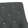 vidaXL Silla de oficina giratoria de terciopelo gris oscuro