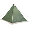 vidaXL Tienda de campaña familiar tipi 6 personas impermeable verde