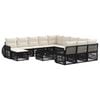 vidaXL Conjunto de sof&aacute;s de jard&iacute;n 13 pcs Negro rat&aacute;n sint&eacute;tico