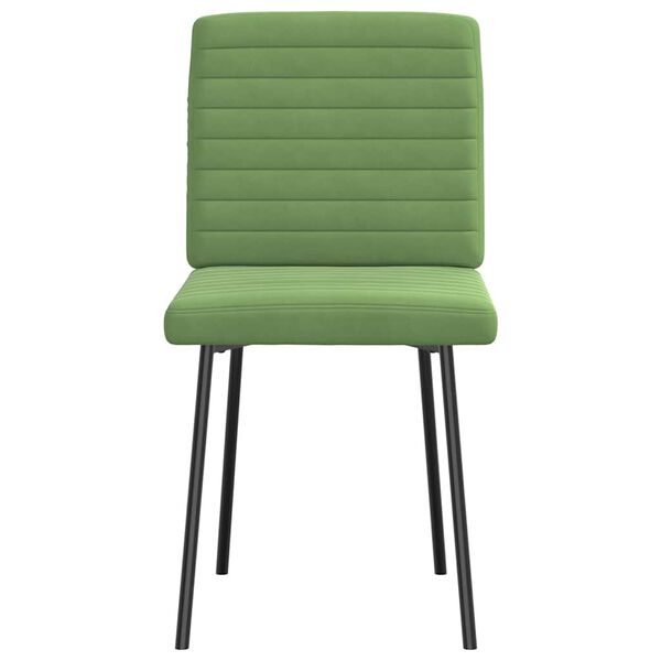 vidaXL Sillas de comedor 2 unidades terciopelo verde claro