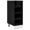 vidaXL Gabinete Base de Cocina Roble negro 30 x 44,5 x 81,5 cm