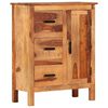 vidaXL Aparador de madera maciza 65x30x80 cm