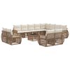 vidaXL Conjunto de sof&aacute;s de jard&iacute;n 13 pcs Beige y blanco crema