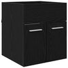 vidaXL Mueble de lavabo Roble Negro 41 x 38,5 x 46 cm
