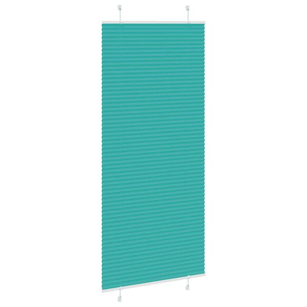 vidaXL Estor Plisado verde petr&oacute;leo 95x200 cm Tela Ancho 94,4 cm