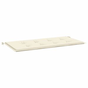 vidaXL Coj&iacute;n de banco de jard&iacute;n tela Oxford crema 100x50x3 cm