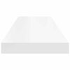 vidaXL Estantes flotantes de pared 4 uds MDF blanco 80x23,5x3,8 cm
