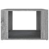 vidaXL Mesita de noche madera contrachapada gris Sonoma 57x55x36 cm