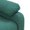vidaXL Sill&oacute;n reclinable el&eacute;ctrico tela verde oscuro