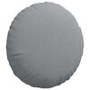 vidaXL Cojines para asiento 2 pcs Gris Claro Ø50 x 19 cm tela