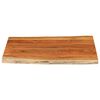 vidaXL Tablero de mesa rectangular borde natural acacia 100x80x3,8 cm