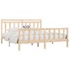 vidaXL Estructura de cama sin colch&oacute;n madera maciza de pino 200x200 cm