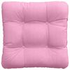 vidaXL Cojines para asiento 4 pcs Rosa 40 x 40 x 12 cm tela