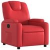 vidaXL Sill&oacute;n reclinable de cuero sint&eacute;tico rojo