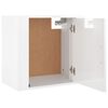 vidaXL Mesitas de noche de pared 2 uds blanco brillante 50x30x47 cm