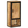 vidaXL Mueble de ba&ntilde;o madera maciza de mango y hierro 40x27x90 cm