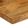 vidaXL Tablero de mesa borde natural madera maciza mango 80x60x3,8 cm