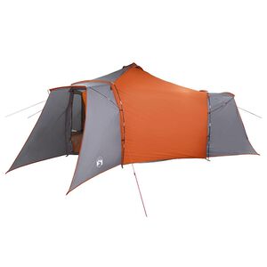 vidaXL Carpa Tipi con techo Gris y naranja 492 x 492 x 275 cm tafet&aacute;n