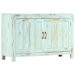 vidaXL Aparador madera maciza de mango azul claro 110x35x70 cm