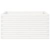 vidaXL Jardinera de madera maciza de pino blanca 90x90x46 cm