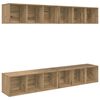 vidaXL Conjunto de mueble de TV 4 uds. Roble artisan
