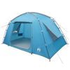 vidaXL Tienda Caba&ntilde;a 4 persona Azul Poli&eacute;ster
