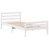 vidaXL Estructura cama sin colch&oacute;n madera maciza pino blanca 100x200cm