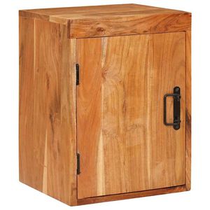 vidaXL Mesita de Noche Marr&oacute;n 35 x 33 x 48 cm Madera maciza de acacia