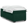 vidaXL Cama box spring con colch&oacute;n terciopelo verde oscuro 90x190 cm