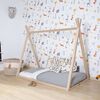 CHILDHOME Estructura de cama en forma de tipi madera natural 70x140 cm