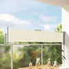vidaXL Toldo lateral retr&aacute;ctil de jard&iacute;n color crema 60x300 cm