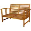 vidaXL Juego de muebles de jard&iacute;n 4 pzs y cojines madera maciza acacia