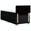 vidaXL Cama box spring con colchón tela negro 100x200 cm