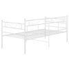 vidaXL Estructura de sofá cama sin colchón metal blanco 90x200 cm