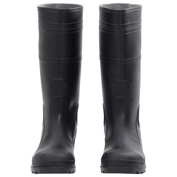vidaXL Botas de agua negro n&uacute;mero 43 PVC