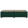 vidaXL Estructura de cama sin colch&oacute;n terciopelo verde oscuro 90x190cm