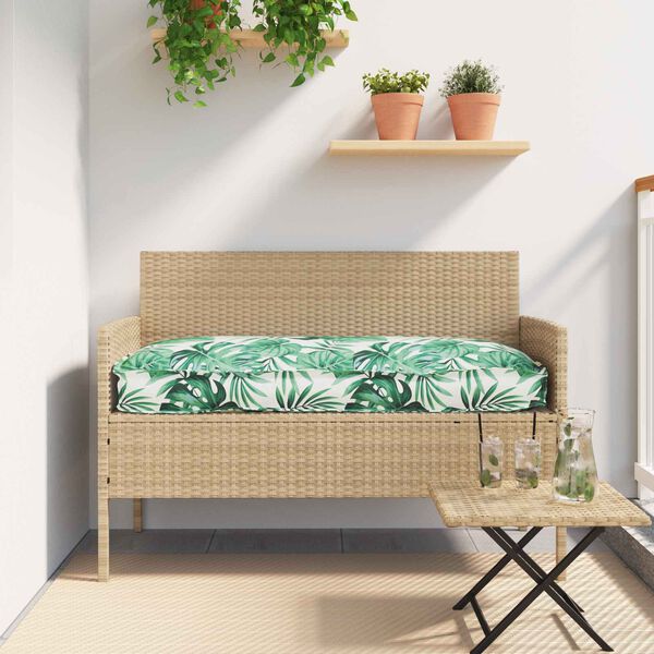 vidaXL Coj&iacute;n Hoja Patr&oacute;n de hoja 120 x 60 x 12 cm Tela Oxford