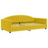 vidaXL Sof&aacute; cama nido con colch&oacute;n terciopelo amarillo 100x200 cm