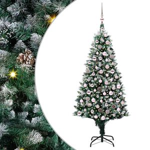 vidaXL &Aacute;rbol de Navidad artificial Verde 180 cm PVC y Acero y Pl&aacute;stico